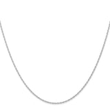 Nespoli Jewelers 10k White Gold .95mm Sparkle Rope Chain