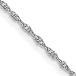 Nespoli Jewelers 10k White Gold .95mm Sparkle Rope Chain