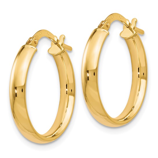 Nespoli Jewelers 10K Yellow Gold Polished 3mm Hoop Earrings