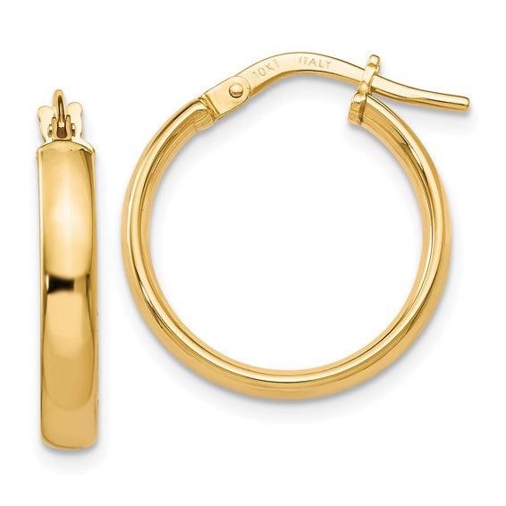 Nespoli Jewelers 10K Yellow Gold Polished 3mm Hoop Earrings