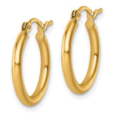 Nespoli Jewelers 10K Yellow Gold Polished 2mm Hoop Earrings