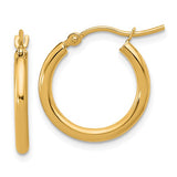 Nespoli Jewelers 10K Yellow Gold Polished 2mm Hoop Earrings