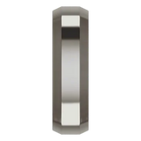 Titanium Beveled Edge Comfort Fit Standard Weight Flat Men's Band