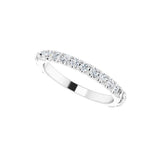 14K Gold .25ct Diamond Floral-Inspired Wedding Band