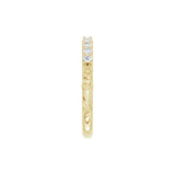 14K Gold .25ct Diamond Floral-Inspired Wedding Band