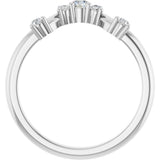 14k Gold .2ct Natural Diamond Wedding Band