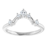 14k Gold .2ct Natural Diamond Wedding Band