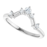 14k Gold .2ct Natural Diamond Wedding Band