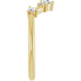 14k Gold .2ct Natural Diamond Wedding Band