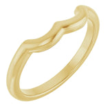 14k Gold Contour Wedding Band
