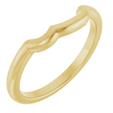 14k Gold Contour Wedding Band