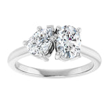 14k Gold Two-Stone Engagement Ring