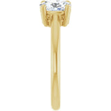 14k Gold Two-Stone Engagement Ring