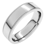 14k Gold Rope Edge Comfort Fit Wedding Band