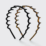 Set of two Zig Zag headbands on a white background