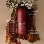 Kitsch Oak and Amber fragrance notes.