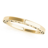 14k Gold Vintage Inspired Filigree Wedding Band