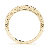 14k Gold Vintage Inspired Filigree Wedding Band