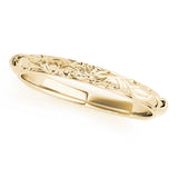 14k Gold Floral Inspired Wedding Band