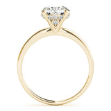 Round Hidden Halo Engagement Ring