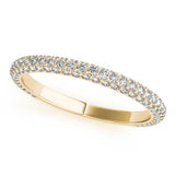 Straight Pave Diamond Wedding Band