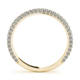 Straight Pave Diamond Wedding Band