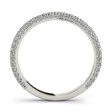 Straight Pave Diamond Wedding Band