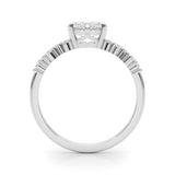 14k Gold East West Engagement Ring