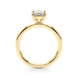 14k Gold Solitare Marquise Diamond Engagement Ring