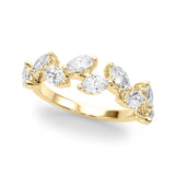 14k Gold Nature Inspired Wedding Band