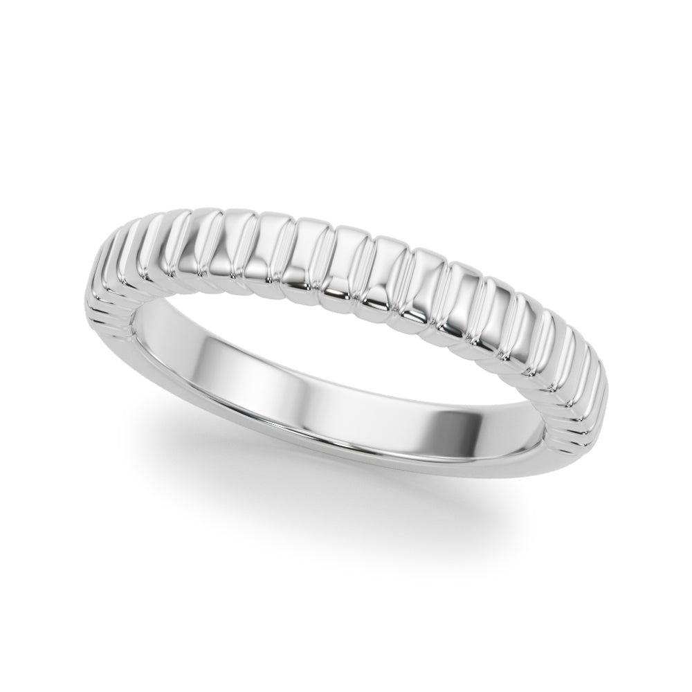 14k Gold Textured Wedding Band