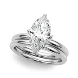 14k Gold Marquise Diamond Engagement Ring
