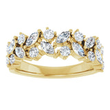 14k Gold 1.3ct Diamond Wedding Band