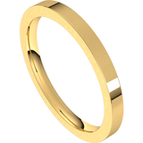 14k Yellow Gold 2mm Comfort Wedding Band