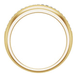 14k Gold 0.5ct Diamond Wedding Band