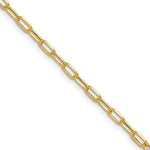 Leslie 7 inch 14k 3.0mm Semi-Solid Beveled Paperclip Bracelet