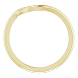 14k Gold Contour Wedding Band