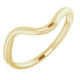14k Gold Contour Wedding Band
