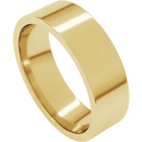14k Gold Comfort Fit Lightweight Flat Men's Wedding Band
