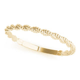 14k Gold Twisted Wedding Band