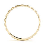 14k Gold Twisted Wedding Band