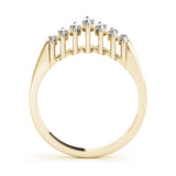14k Gold Marquise Diamonds Wedding Band