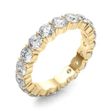 14k Gold .50ct Lab Grown Diamond Shared Prong Eternity Wedding Band