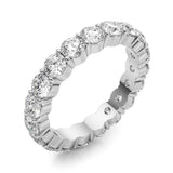 14k Gold .50ct Lab Grown Diamond Shared Prong Eternity Wedding Band