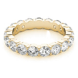 14k Gold .50ct Lab Grown Diamond Shared Prong Eternity Wedding Band