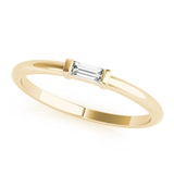 14k Gold East West Baguette Ring