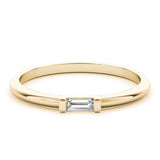 14k Gold East West Baguette Ring
