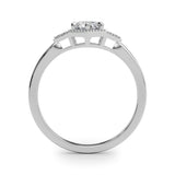 14k Gold Round Vintage Inspired Engagement Ring