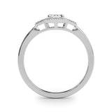 14k Gold Vintage Inspired Emerald Engagement Ring