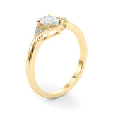 14k Gold Vintage Inspired Oval Engagement Ring